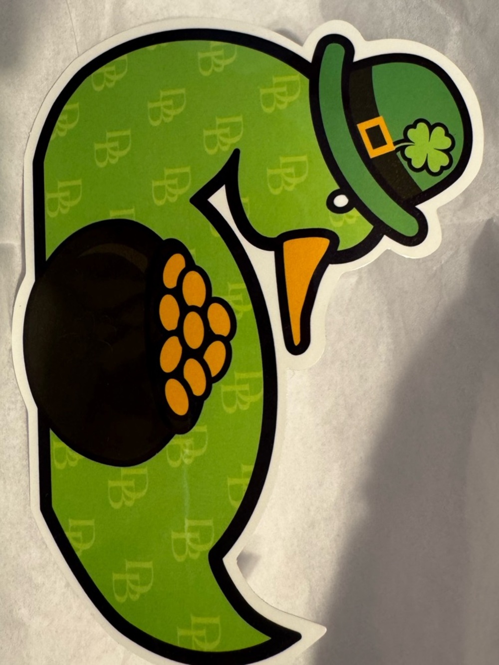 Dooney & Bourke 2023 Green St Patricks Duck Promo Sticker-Collectible W/Box - Picture 7 of 7